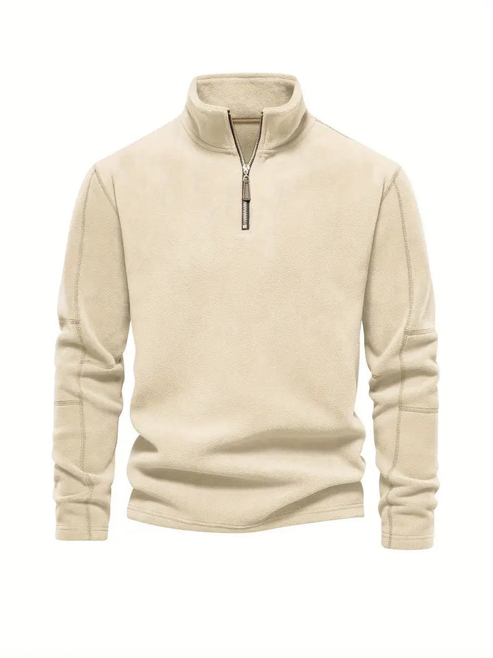 Corduroy Halb-Zip Pullover – Klassisch & Vielseitig