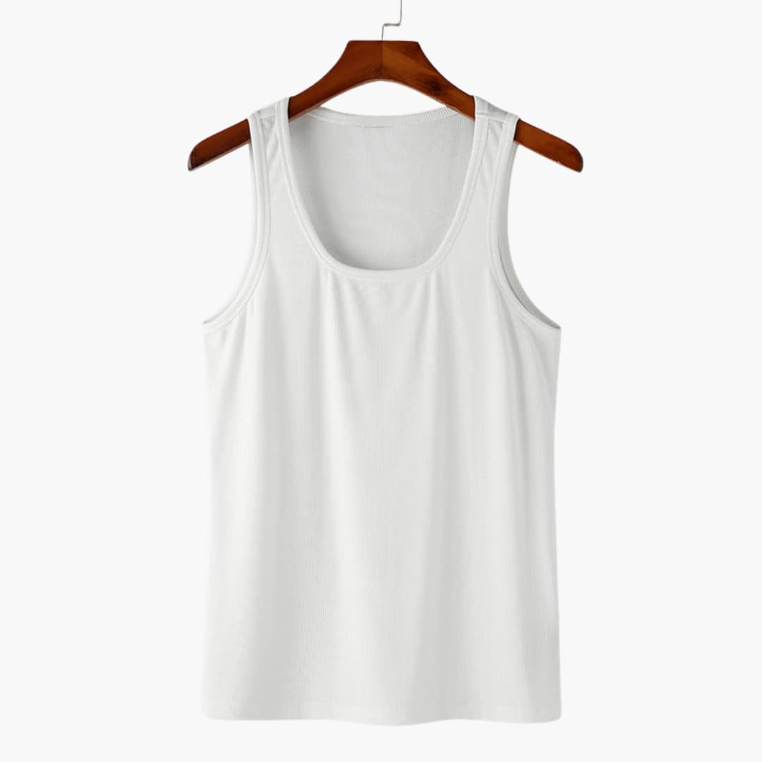 SwissFellas Herren Tank Top ärmellos mit Rundhalsausschnitt, reguläre Passform