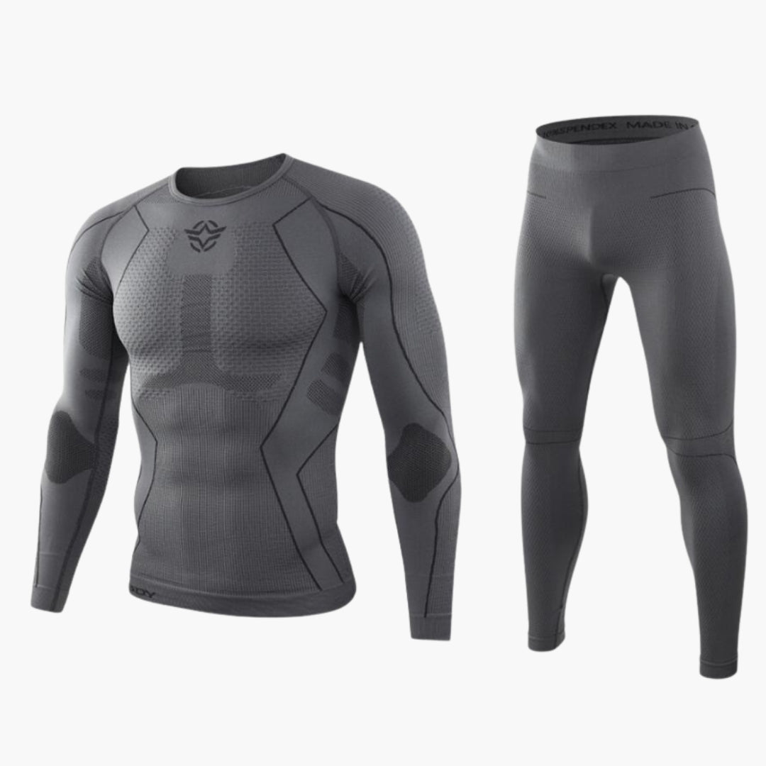 Herren Kompressionsset | Schmale Passform mit Langarmshirt und Leggings | Sport Base Layer | Trainingsbekleidung