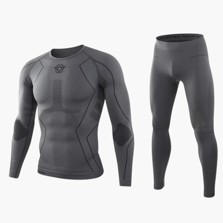 Herren Kompressionsset | Schmale Passform mit Langarmshirt und Leggings | Sport Base Layer | Trainingsbekleidung
