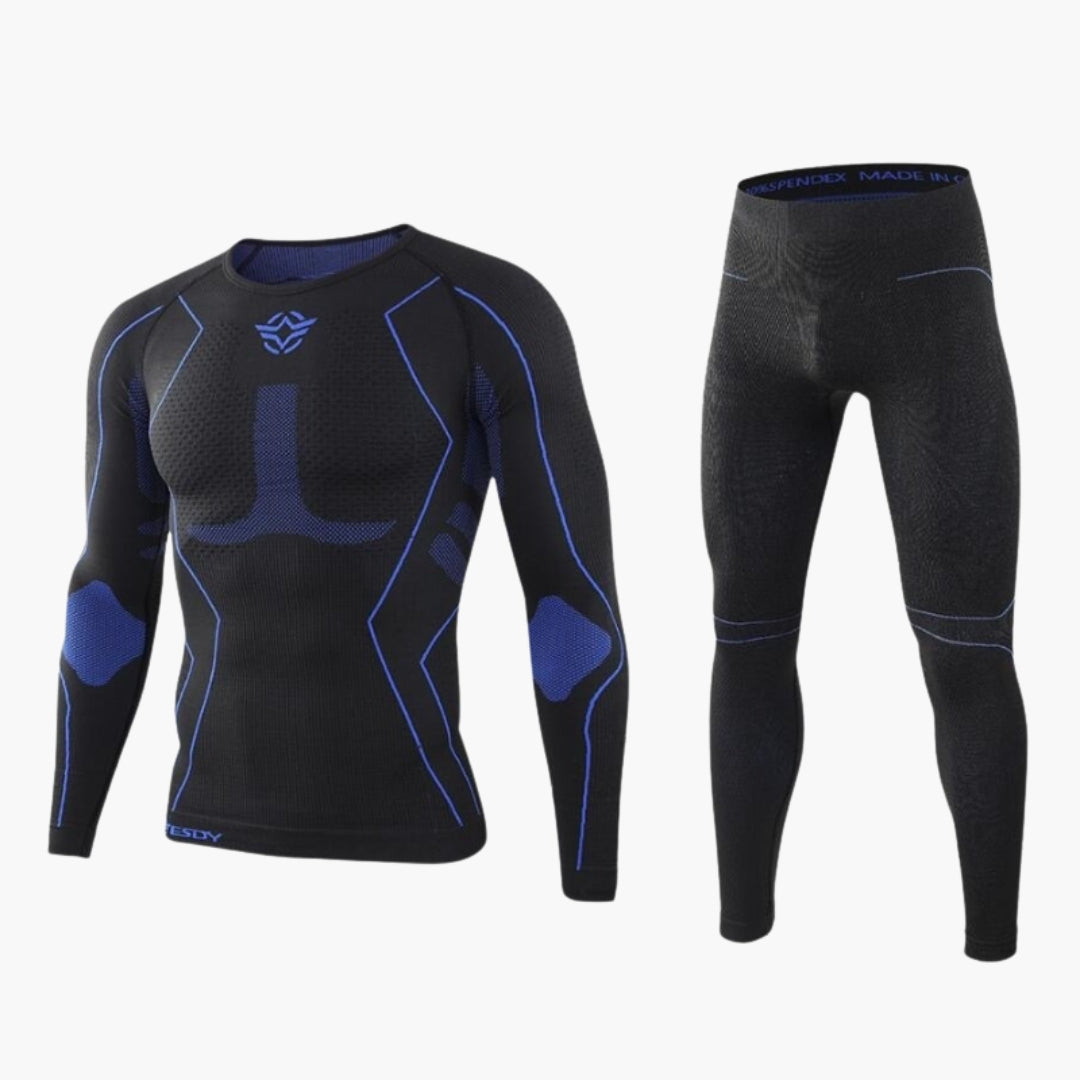 Herren Kompressionsset | Schmale Passform mit Langarmshirt und Leggings | Sport Base Layer | Trainingsbekleidung