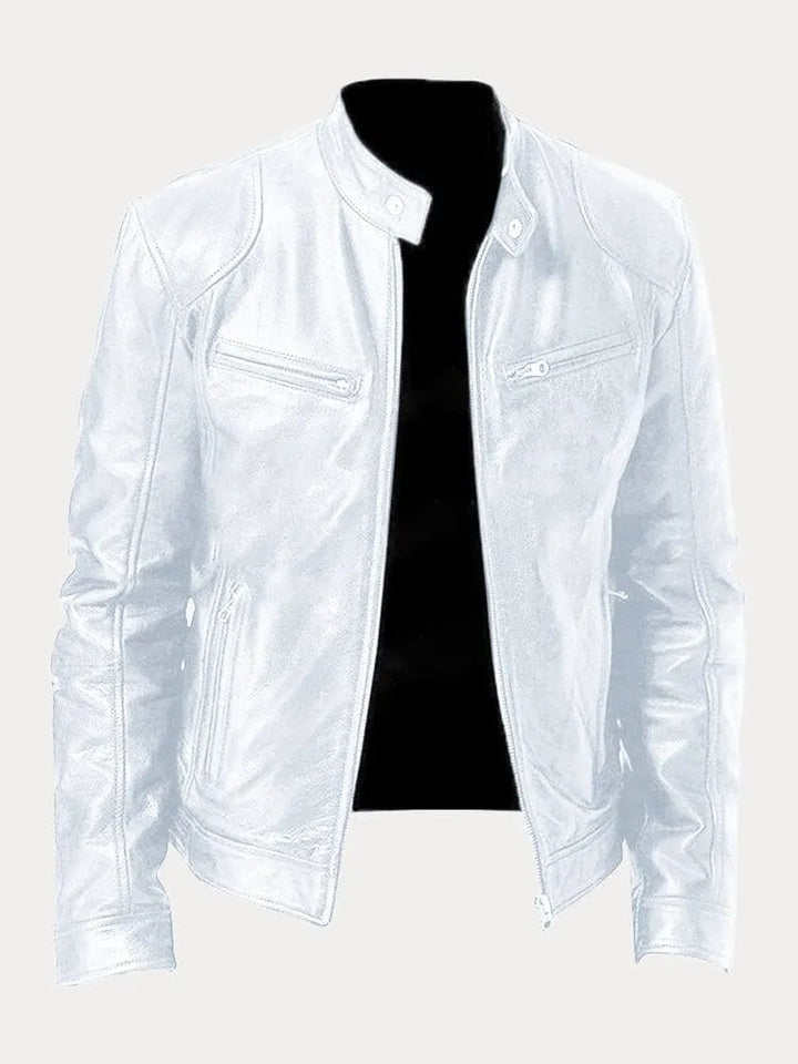 Valentin | Herren Bikerjacke mit Stehkragen