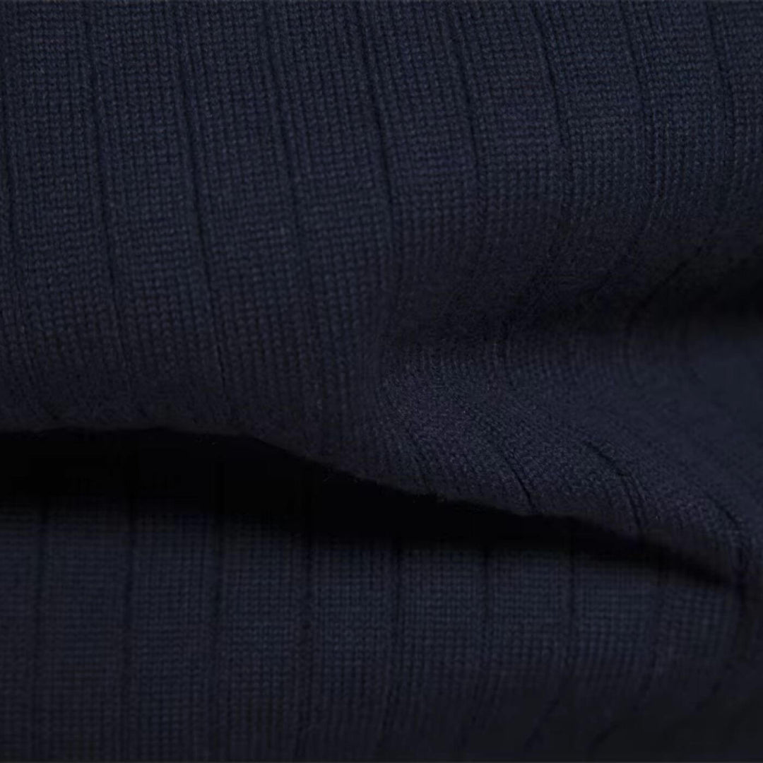 Christian | Herren Half-Zip Pullover mit Stehkragen