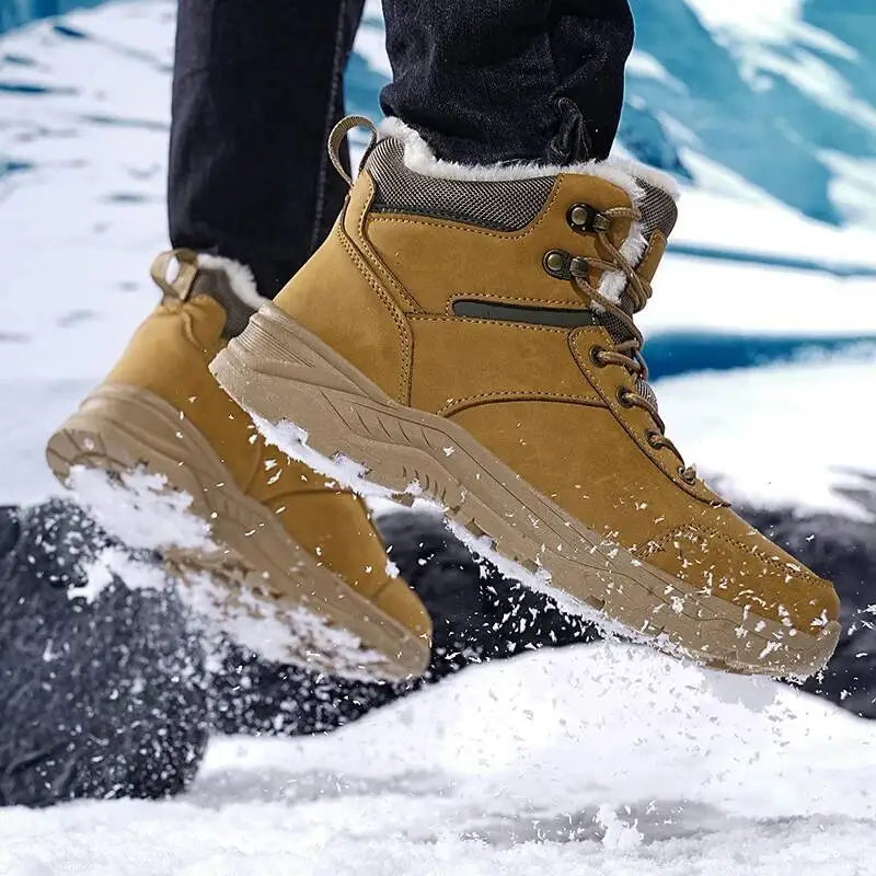Winterstiefel für Herren mit Faux-Fur-Futter