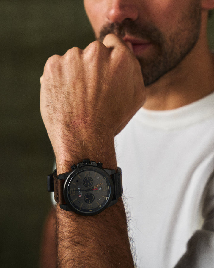 Hudson | Herren Armbanduhr mit rundem Zifferblatt