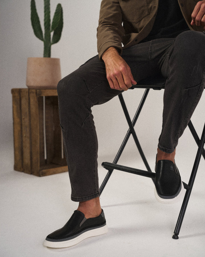 Ben | Herren Slipper mit Kontrastsohle