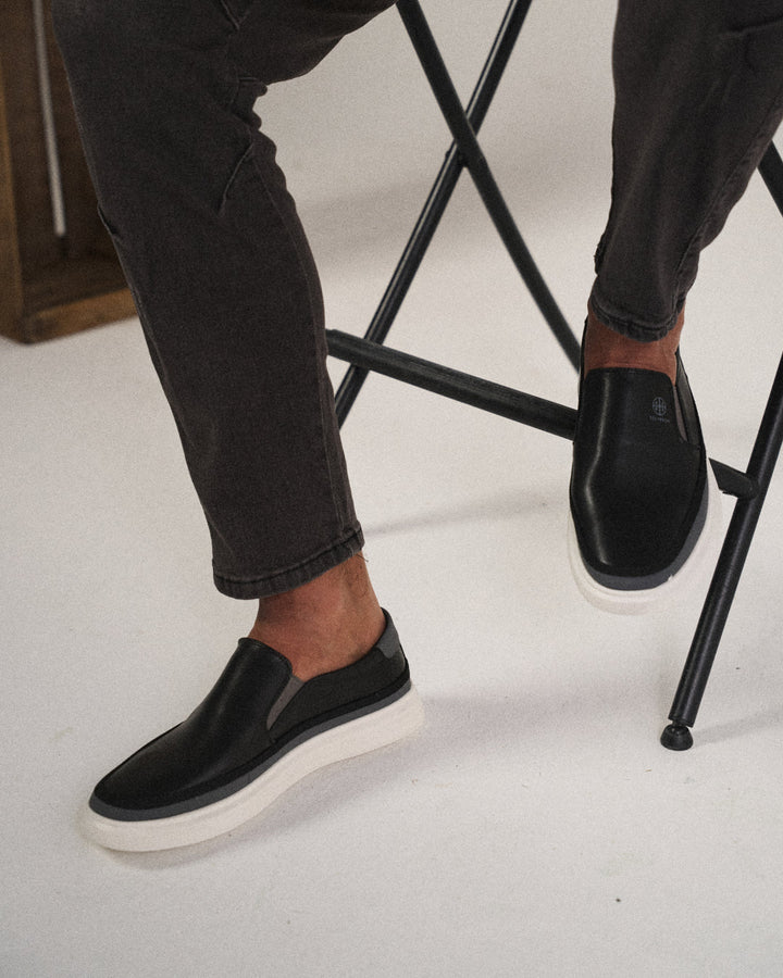 Ben | Herren Slipper mit Kontrastsohle