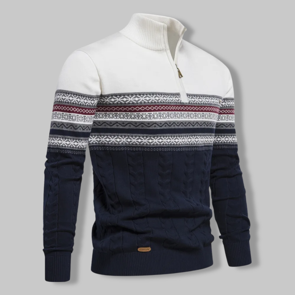 Sweatshirt mit Reißverschluss am Kragen