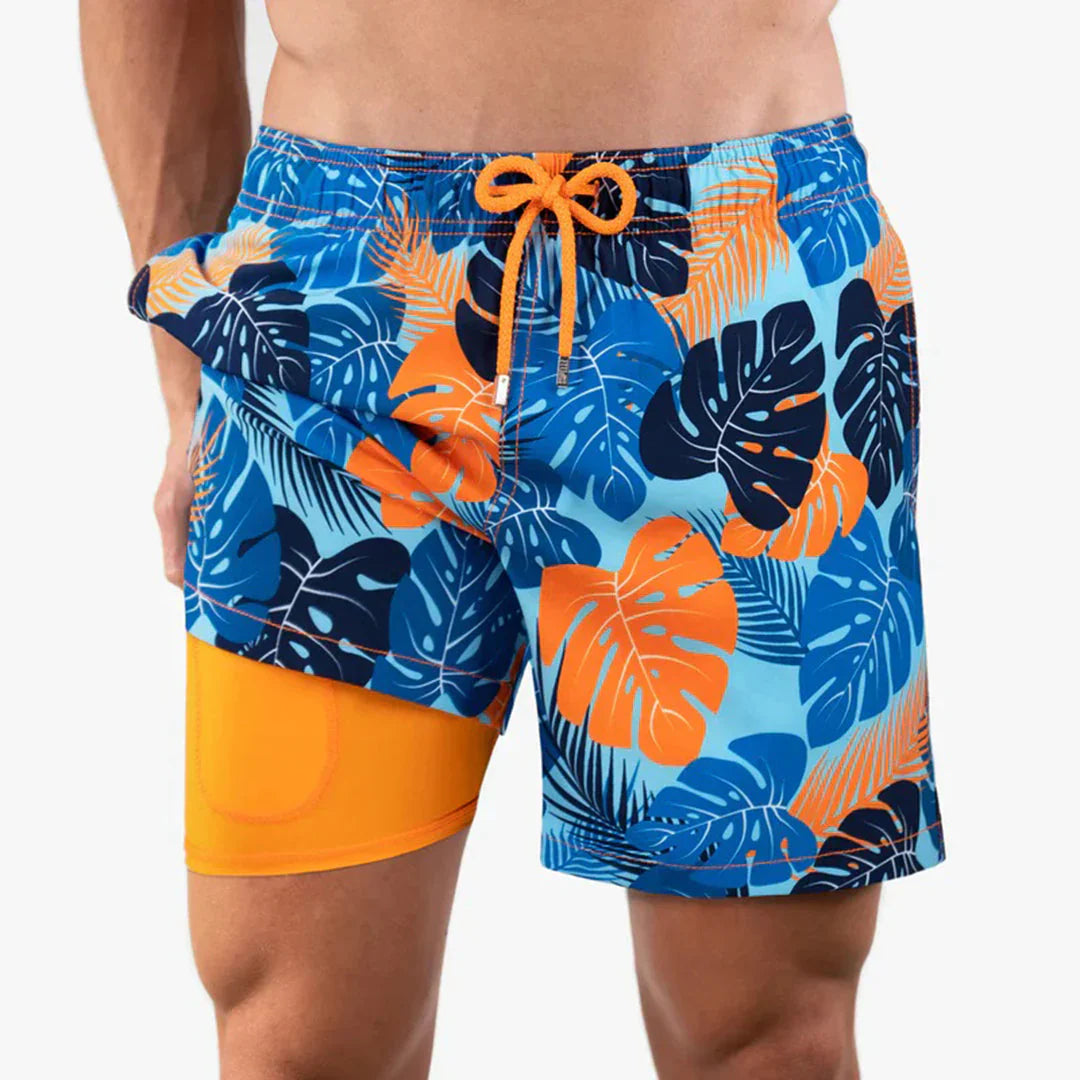 Emil | Badehose mit tropischem Muster