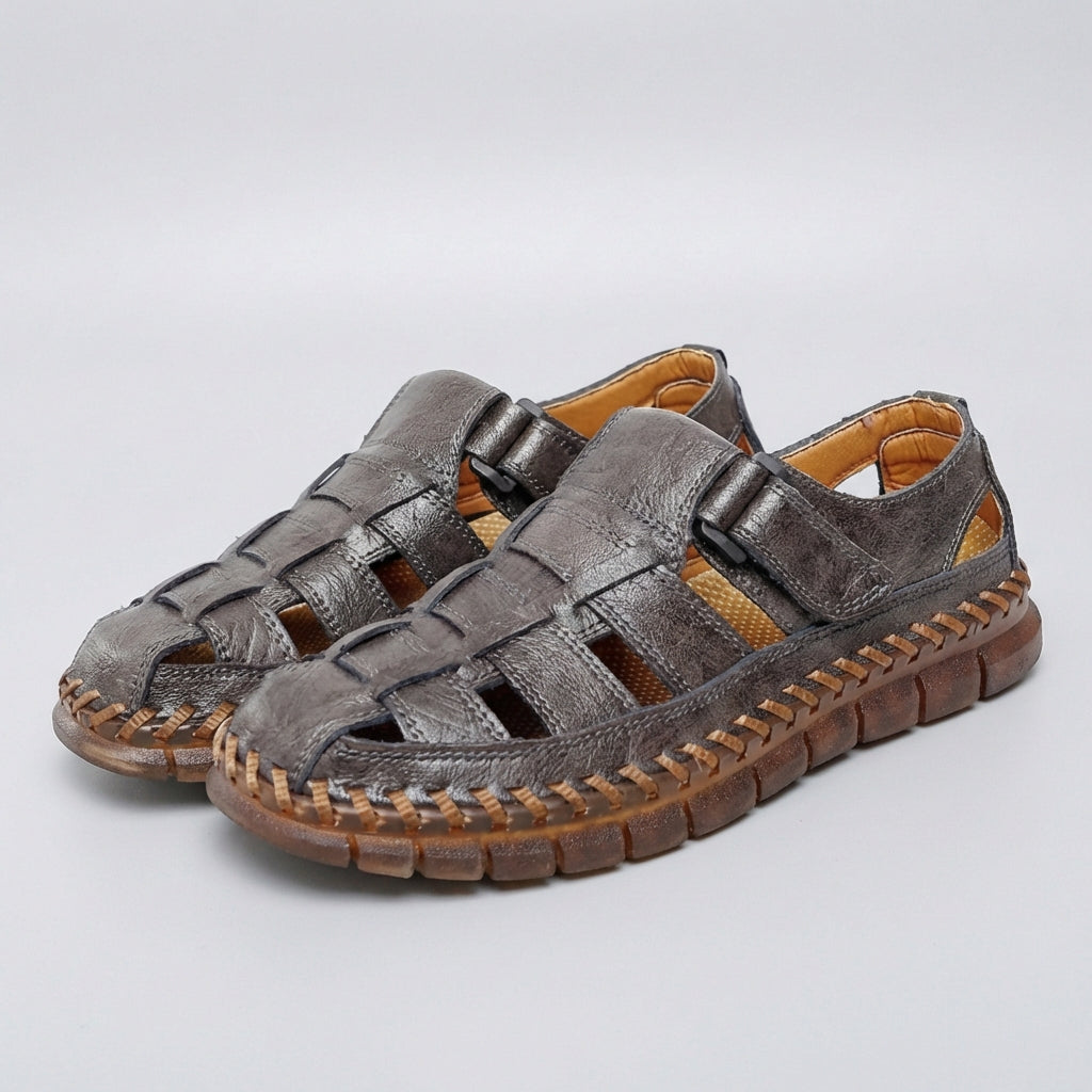 Rico | Herren Ledersandalen geflochten