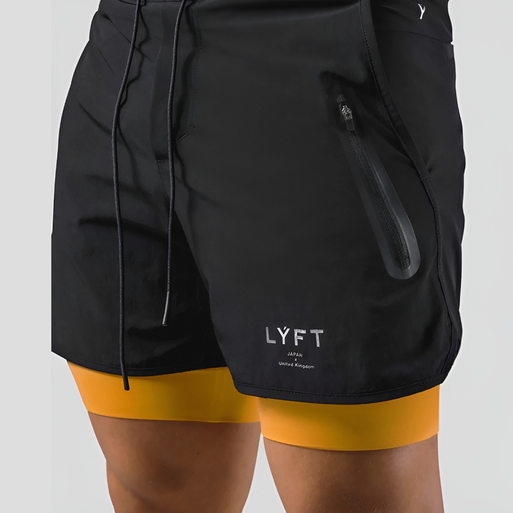Nico | 2-in-1 Trainingsshorts mit Innenhose