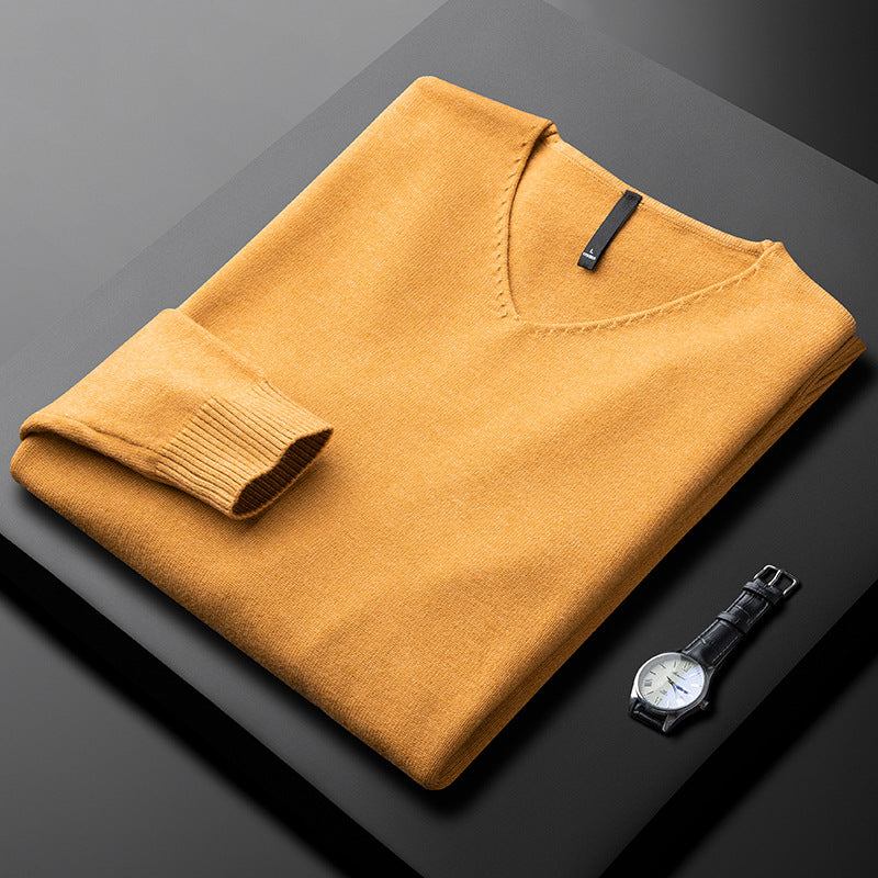 Matteo | Herren Kaschmir Pullover mit V-Ausschnitt