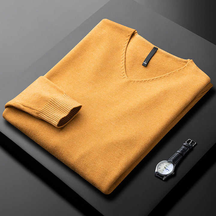 Matteo | Herren Kaschmir Pullover mit V-Ausschnitt