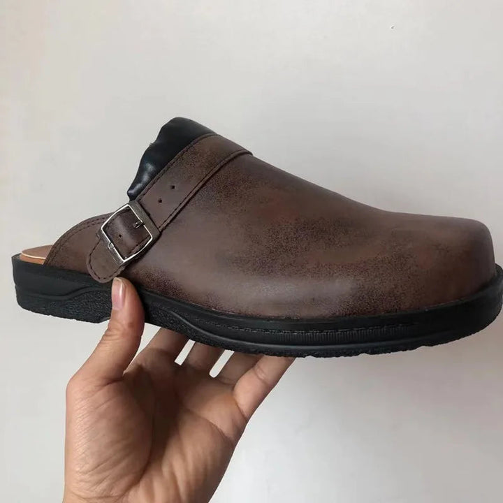 Arne | Herren Clogs mit Fußbett und Schnalle