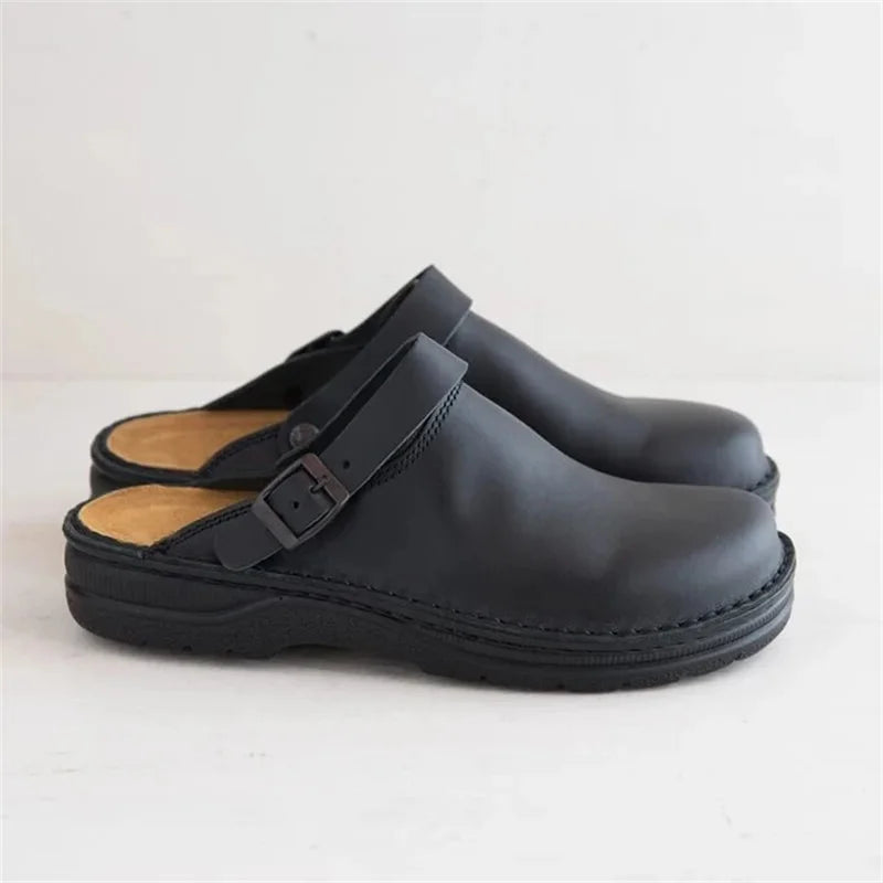Arne | Herren Clogs mit Fußbett und Schnalle