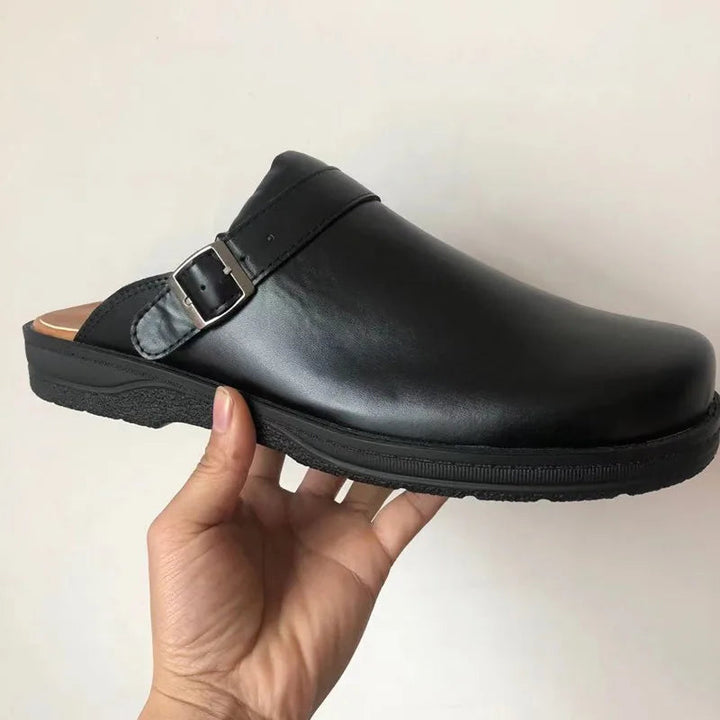 Arne | Herren Clogs mit Fußbett und Schnalle