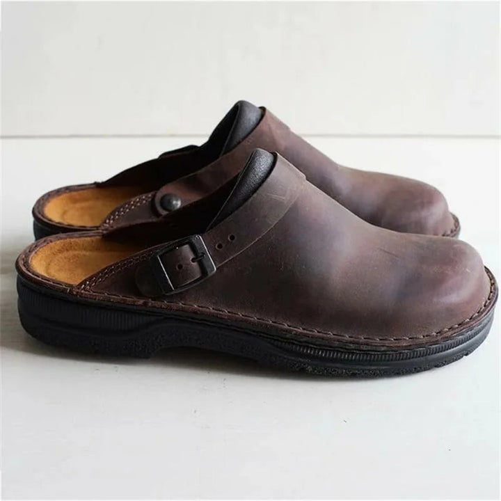 Arne | Herren Clogs mit Fußbett und Schnalle