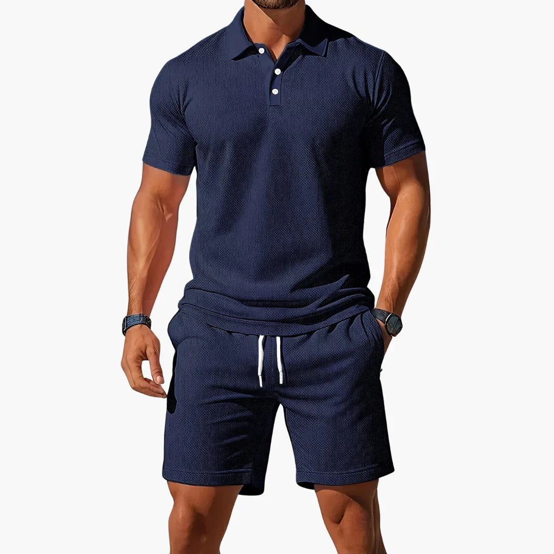 Laurin | 2-teiliges Herren Polo Set mit Shorts