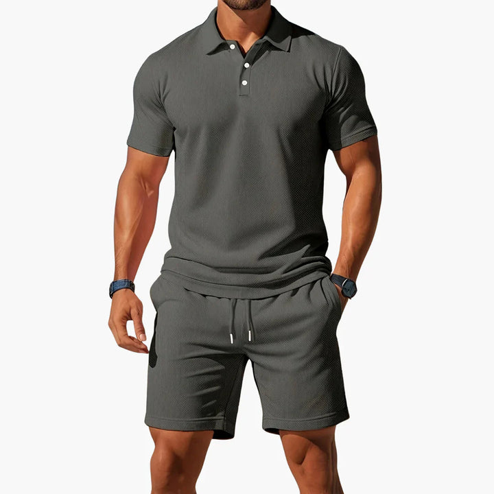 Laurin | 2-teiliges Herren Polo Set mit Shorts