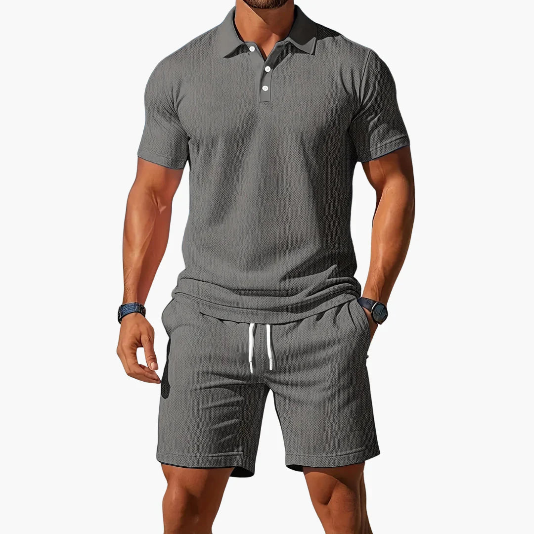 Laurin | 2-teiliges Herren Polo Set mit Shorts