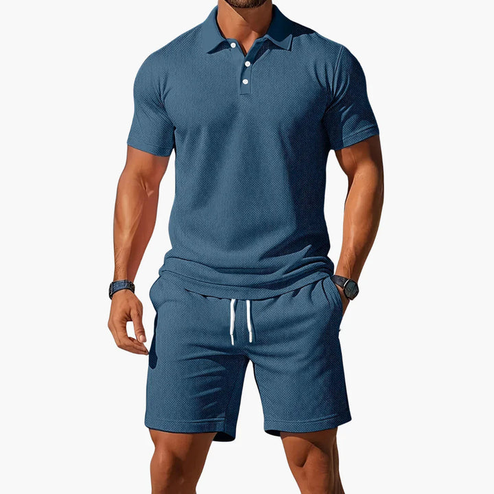 Laurin | 2-teiliges Herren Polo Set mit Shorts