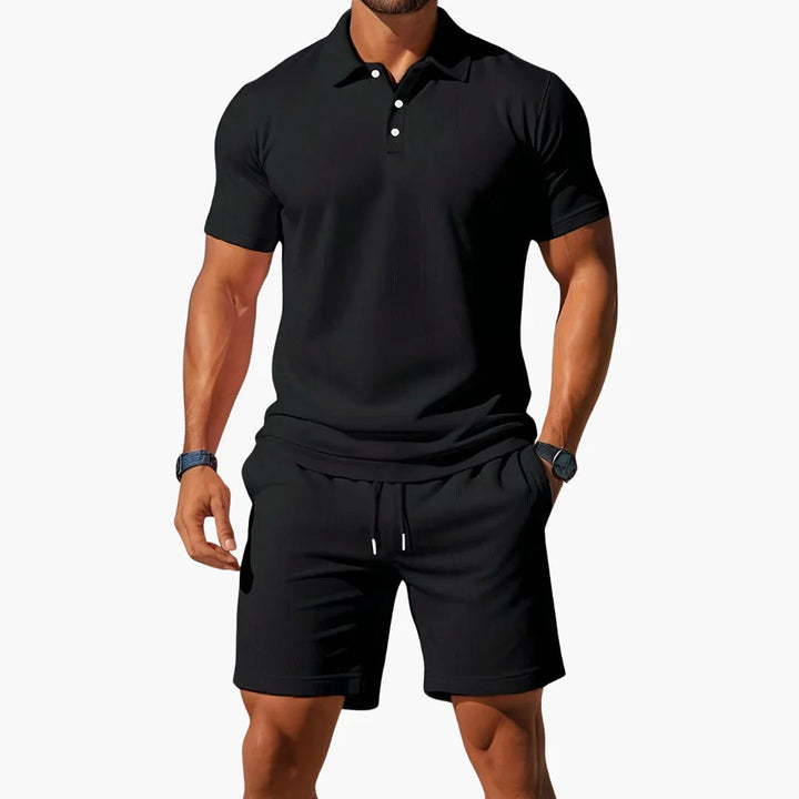 Laurin | 2-teiliges Herren Polo Set mit Shorts
