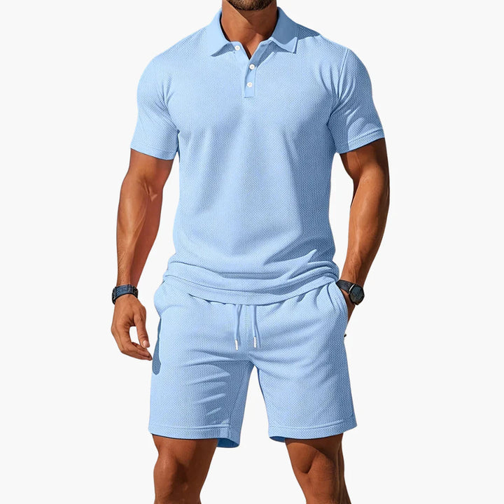 Laurin | 2-teiliges Herren Polo Set mit Shorts