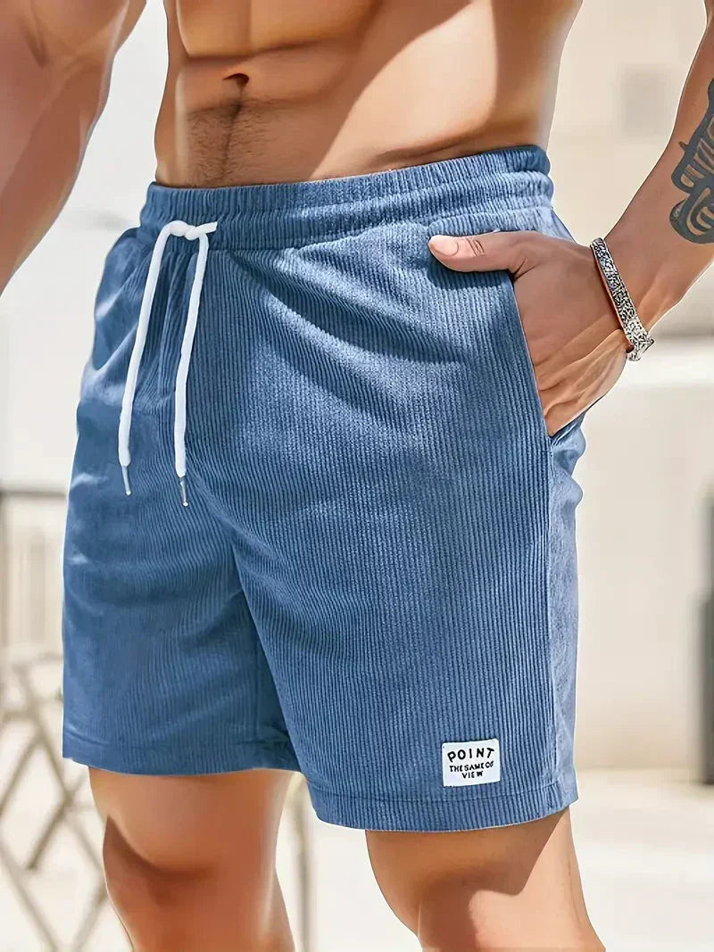 Clovis | Herren Cord Shorts mit Kordelzug