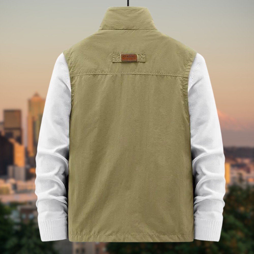 Marten | Herren Utility Weste mit Reißverschlusstaschen