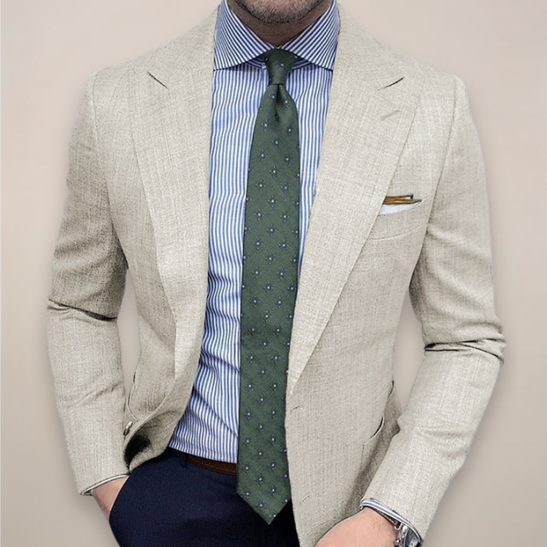 Matthias | Herren Slim Fit Blazer mit Revers