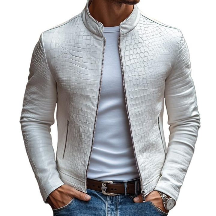 Vincent | Herren Bikerjacke mit Struktur