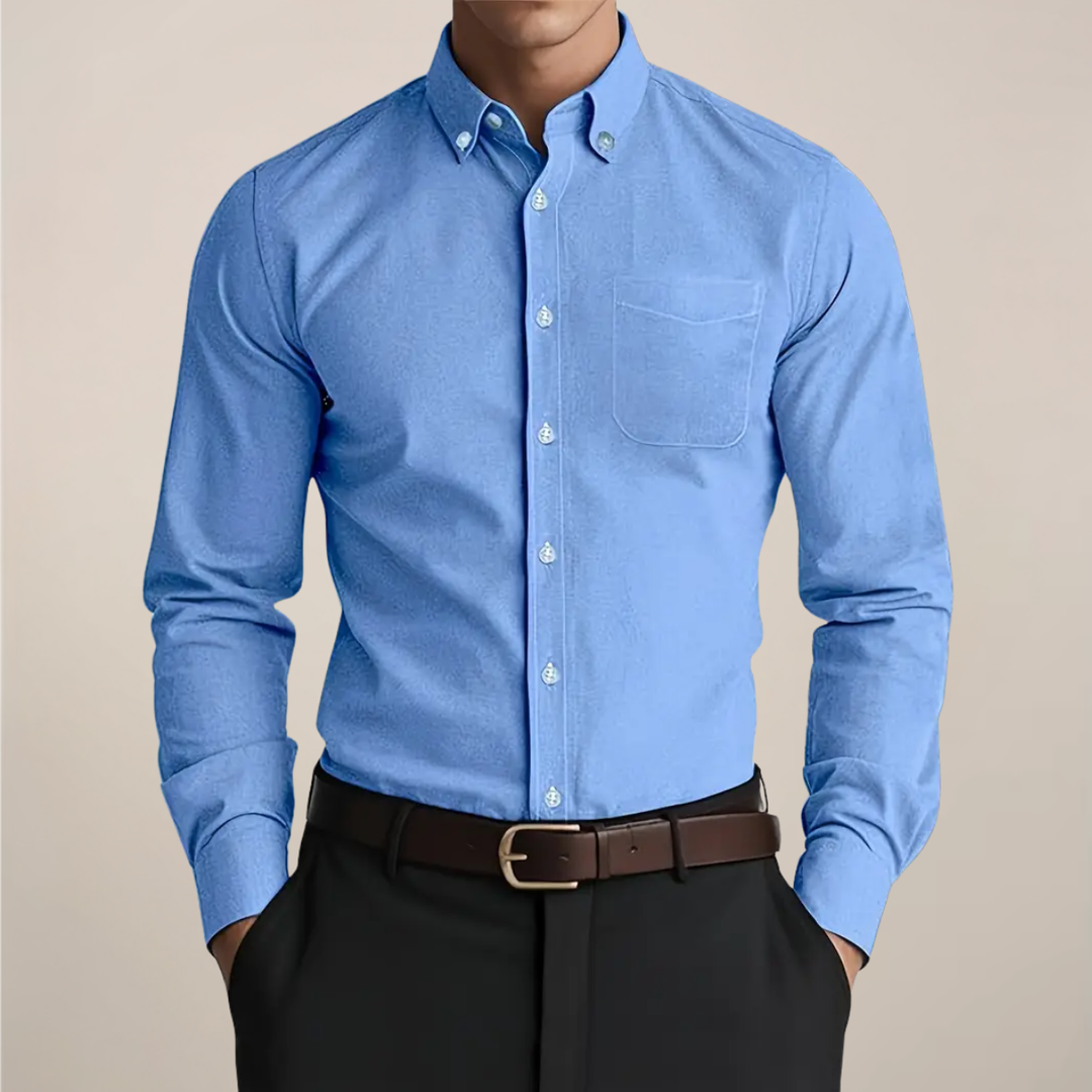 Kilian | Herren Slim Fit Hemd mit Button-Down-Kragen
