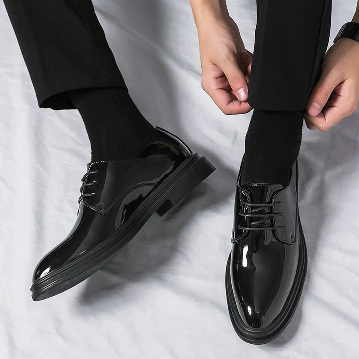 Robert | Herren Schnürschuhe mit glänzender Optik