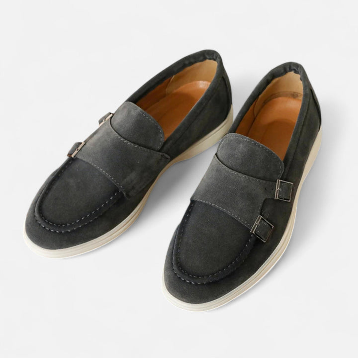 Herren Doppel-Schnallen Wildleder Loafer | Formal