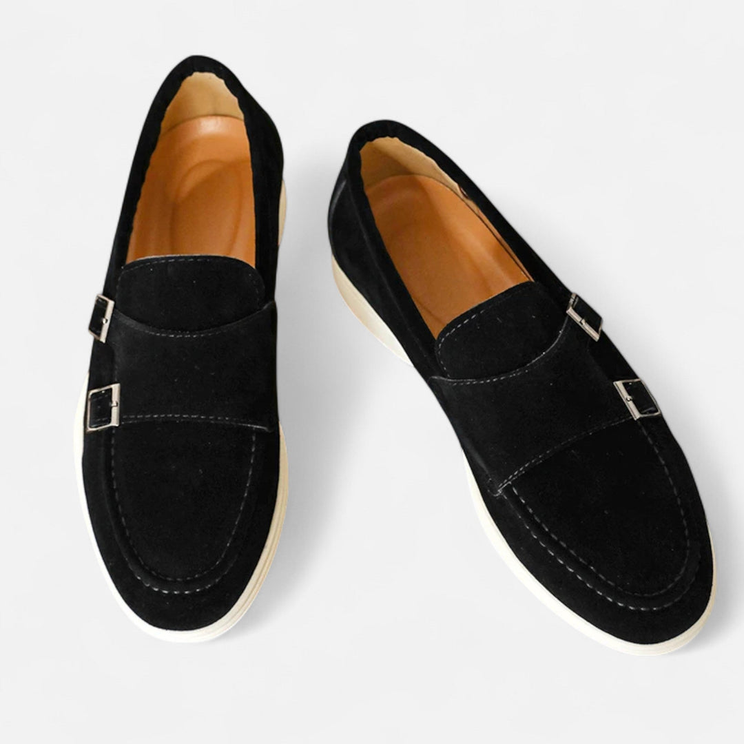 Herren Doppel-Schnallen Wildleder Loafer | Formal
