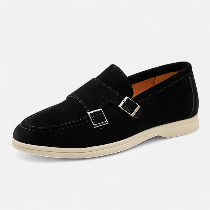 Herren Doppel-Schnallen Wildleder Loafer | Formal