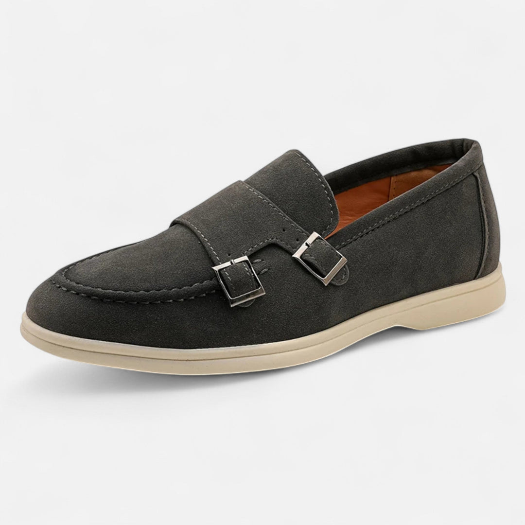 Herren Doppel-Schnallen Wildleder Loafer | Formal