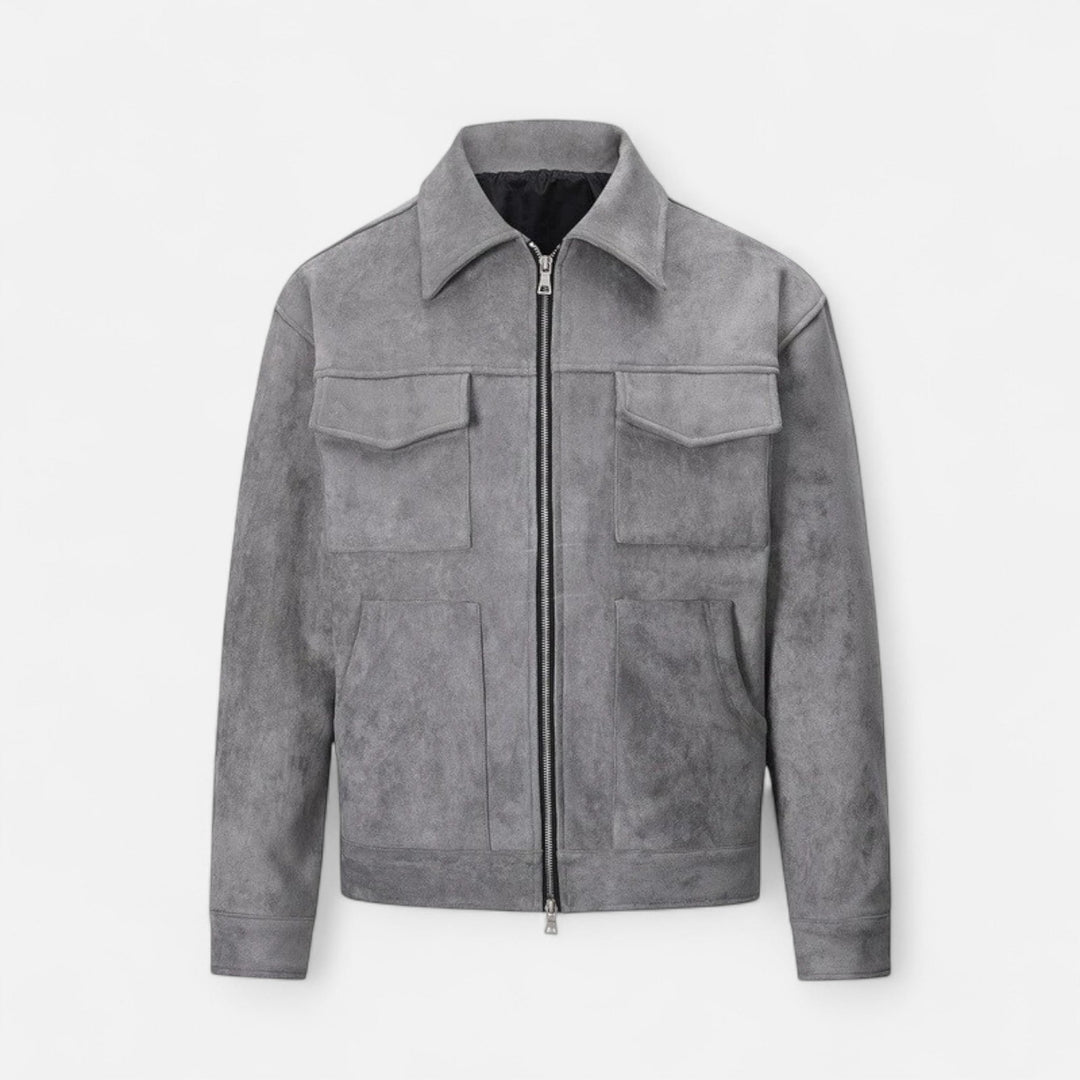 Herren Jacke mit Reißverschluss und Taschen | Langarm