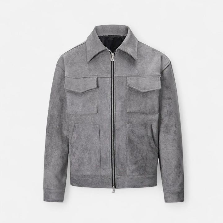 Herren Jacke mit Reißverschluss und Taschen | Langarm