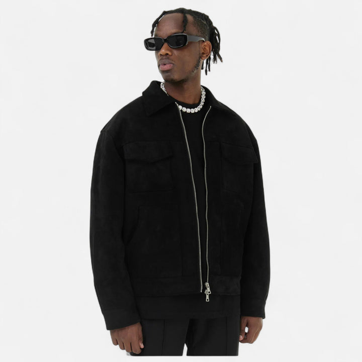 Herren Jacke mit Reißverschluss und Taschen | Langarm