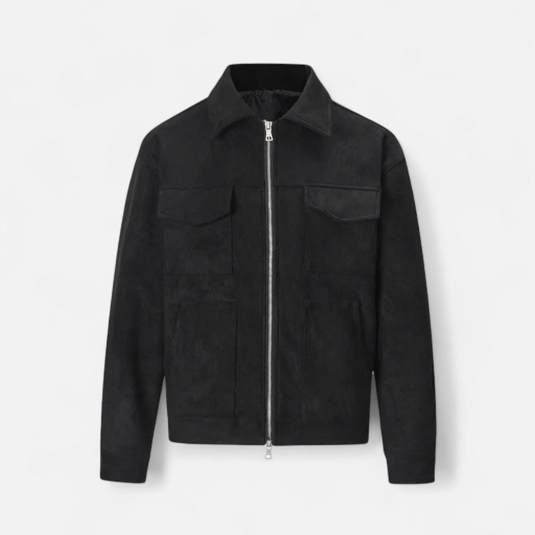 Herren Jacke mit Reißverschluss und Taschen | Langarm