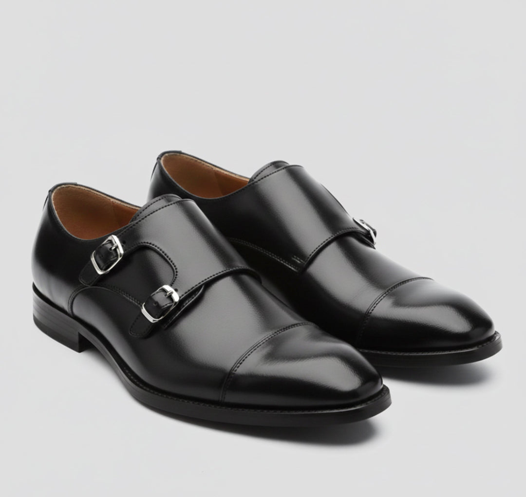 Herren Klassische Doppel-Schnallen Anzugschuhe | Formal