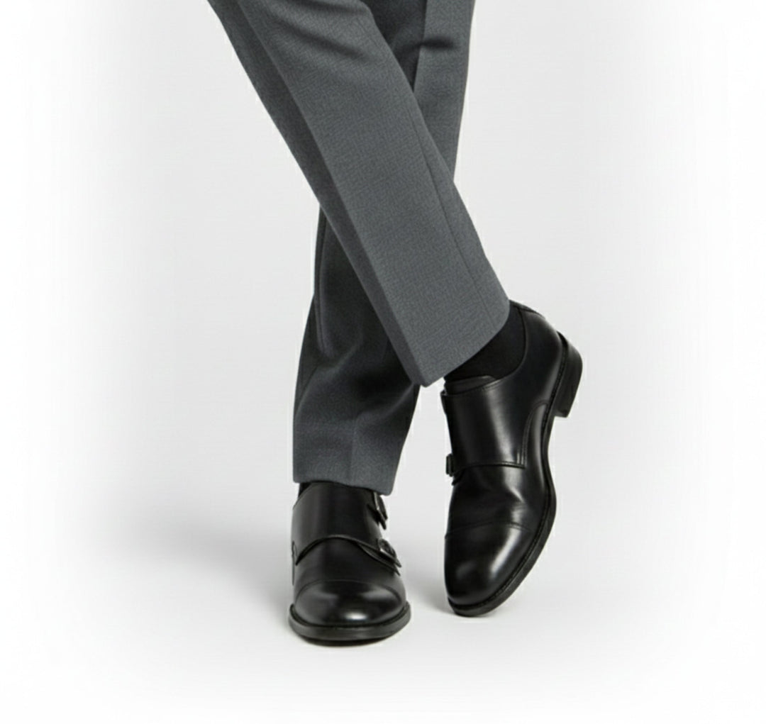 Herren Klassische Doppel-Schnallen Anzugschuhe | Formal