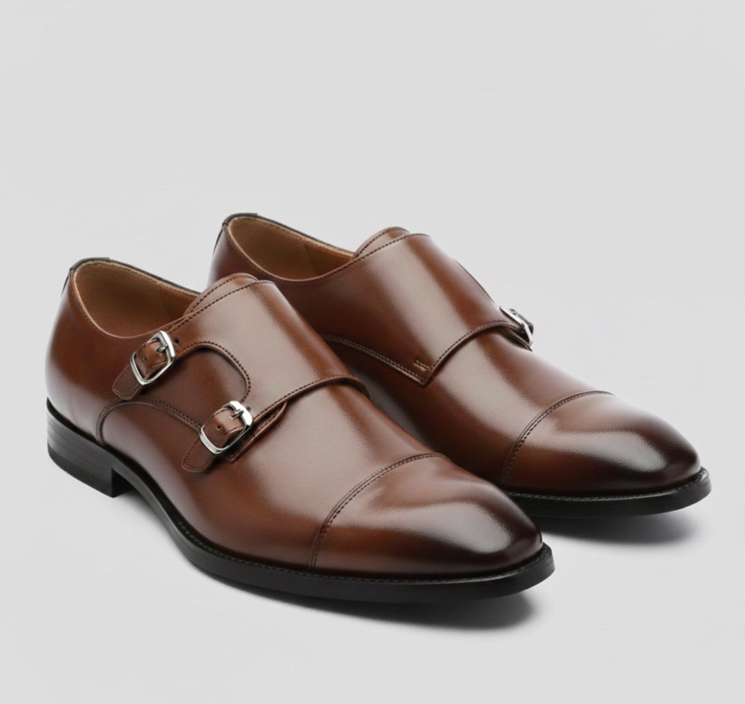 Herren Klassische Doppel-Schnallen Anzugschuhe | Formal