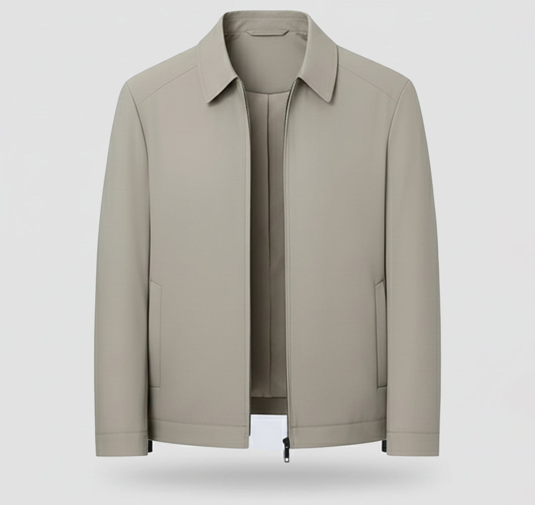 Herren Langarm Jacke mit Reißverschluss | Alltagsstil