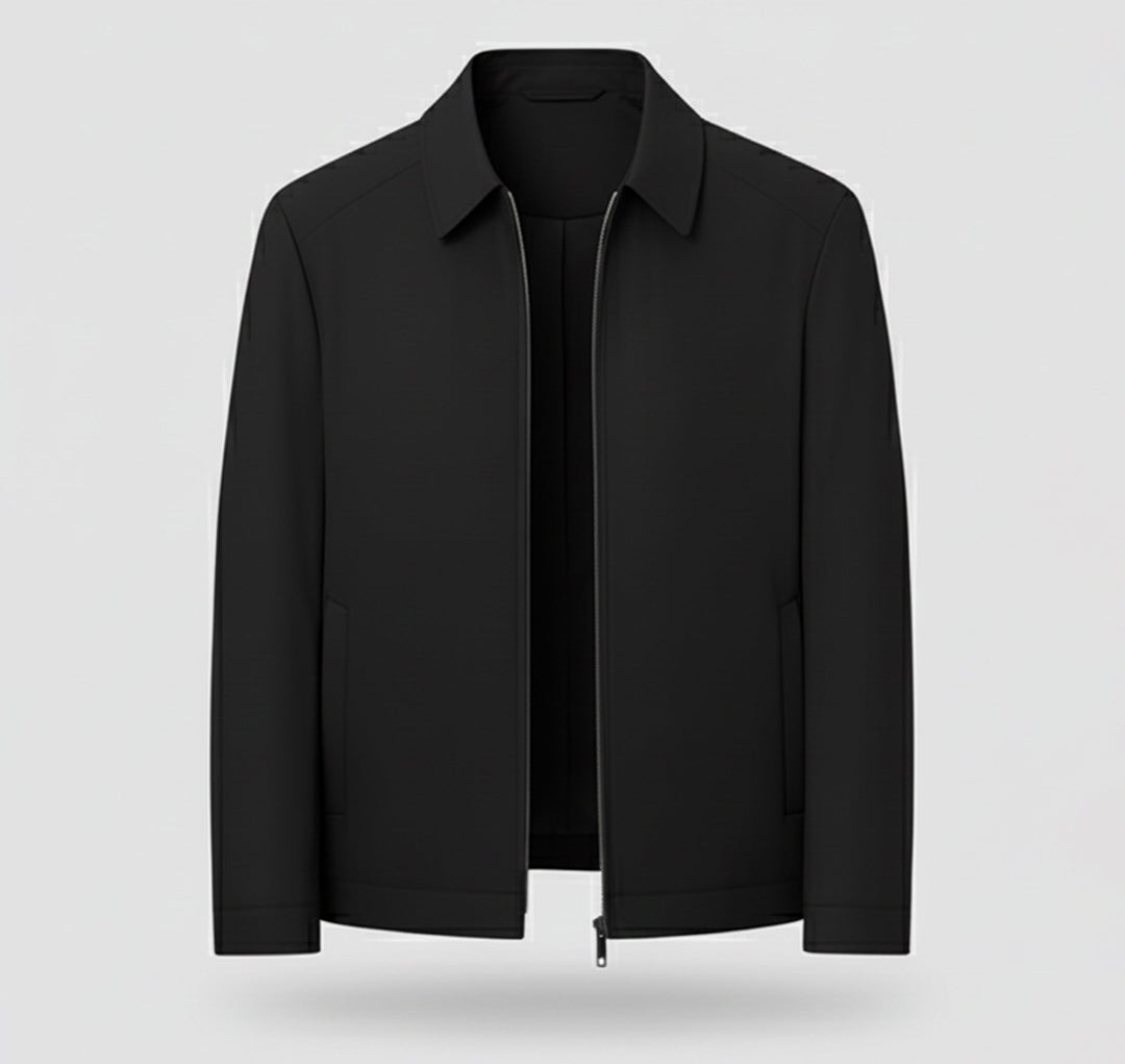 Herren Langarm Jacke mit Reißverschluss | Alltagsstil