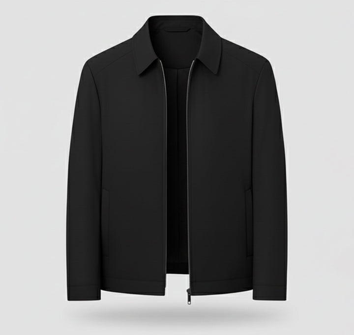 Herren Langarm Jacke mit Reißverschluss | Alltagsstil