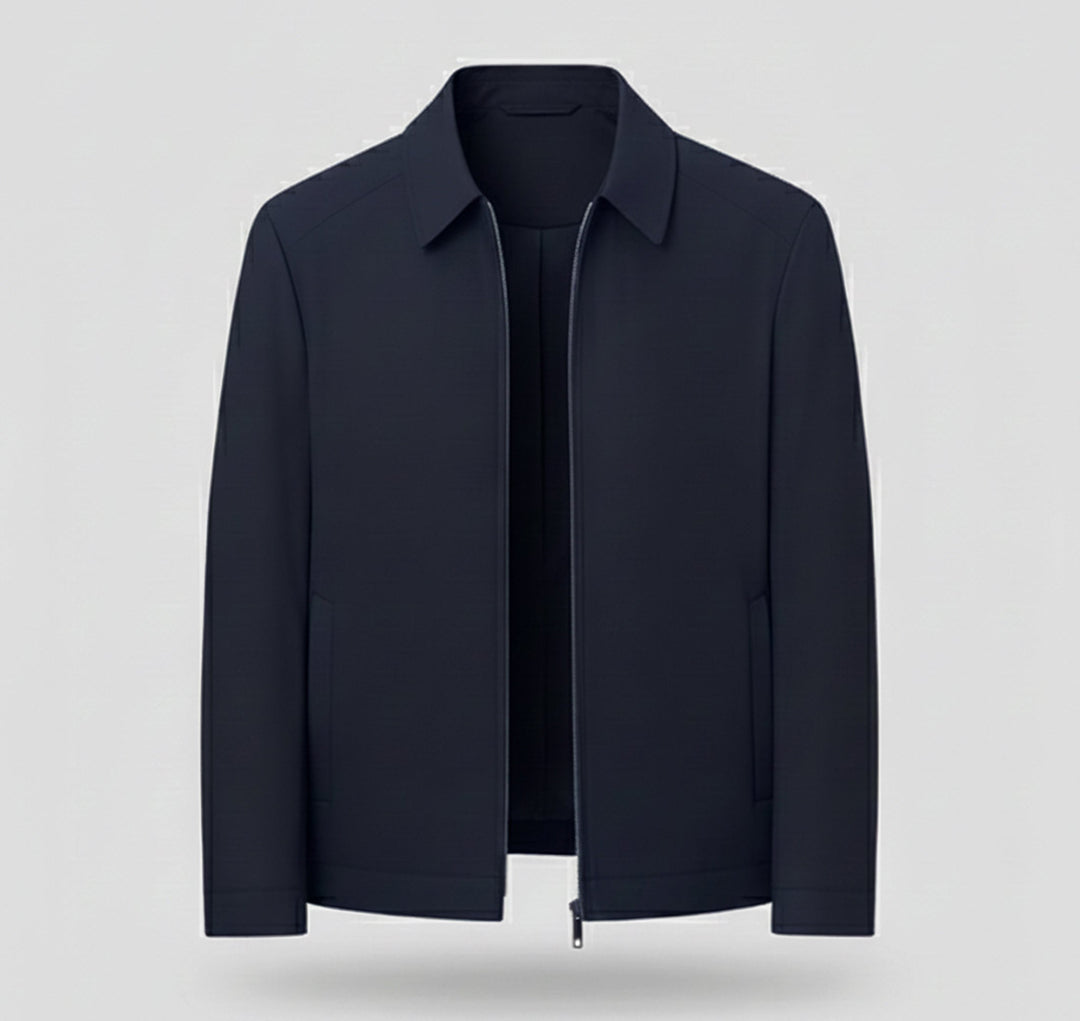 Herren Langarm Jacke mit Reißverschluss | Alltagsstil