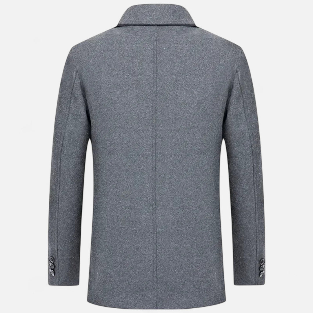 Herren Langarm Mantel mit Reverskragen | Formal