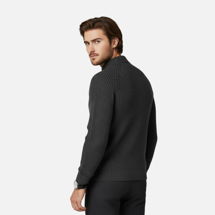 Herren Langarm Rundhals Strickpullover | Warm